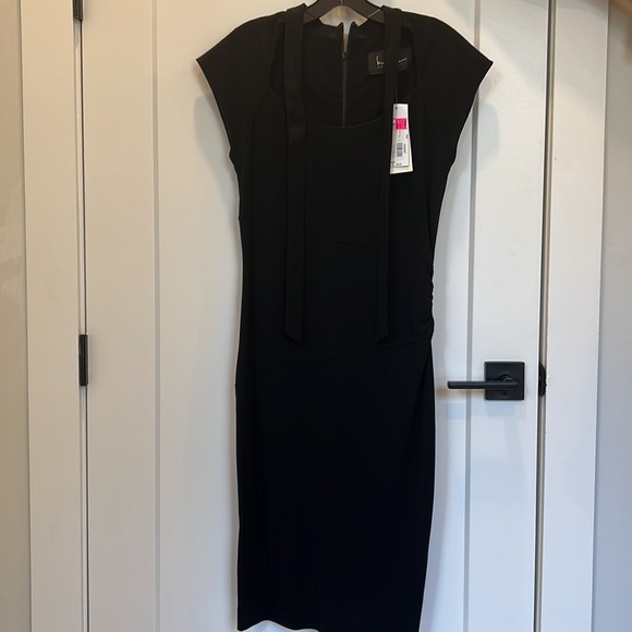 Nicole Miller size 8 fitted black dress nwt - Picture 2 of 8